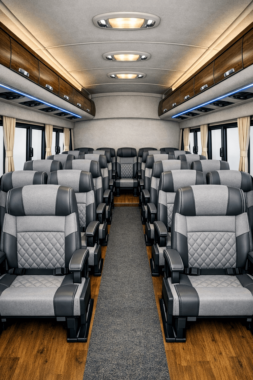 18 seater interior